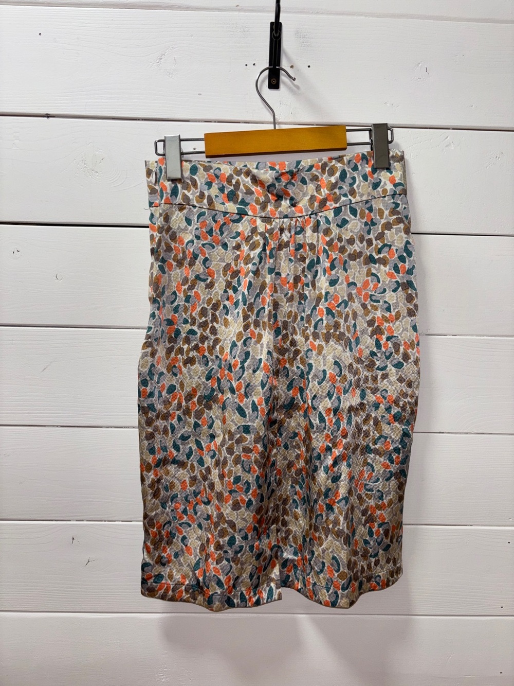 SITA MURT Silk Abstract Print Wrap Skirt Size 38 - Picture 4 of 11